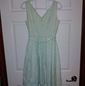 Calvin Klein Vintage Inspired Pleated Dress Sz 8